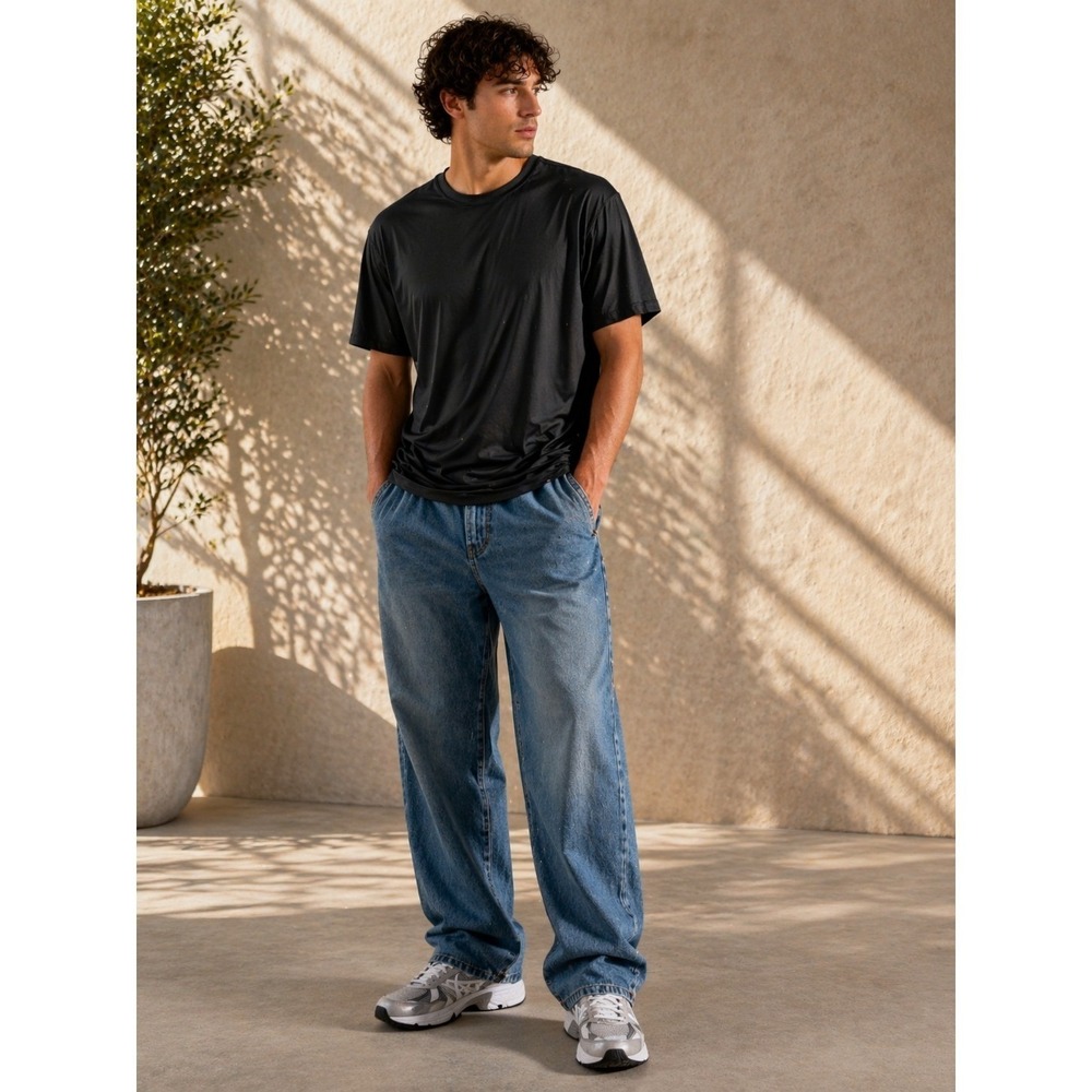 32 Degrees Cool Mens Large Black Short Sleeve‎ Crew Neck Performance T-Shirt